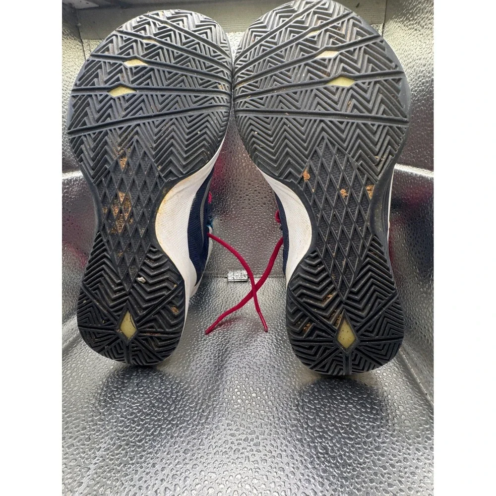 Nike Hyperquickness Navy Blue Pink Basketball Shoes 599515-401 Womens 9
